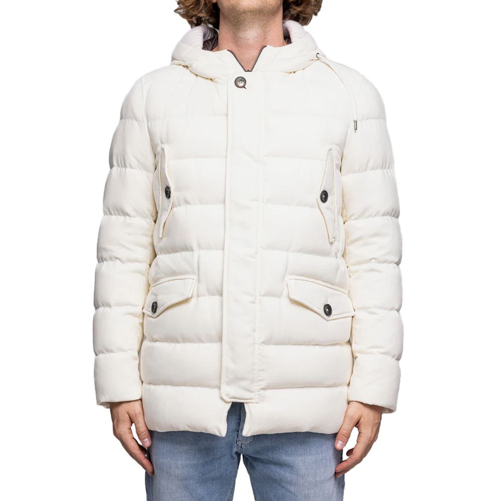 Herno White Viscose Jacket IT50 | M-L