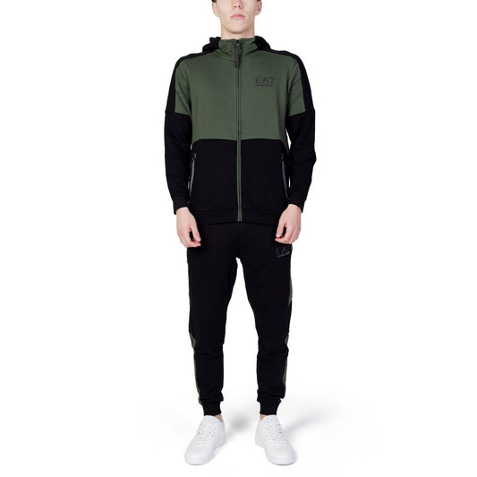 EA7 Emporio Armani Green Cotton Sweatsuit IT44 | S