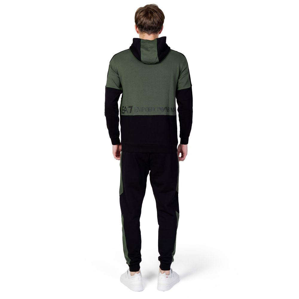 EA7 Emporio Armani Green Cotton Sweatsuit IT44 | S