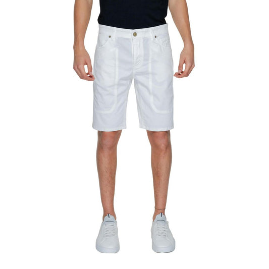 Jeckerson White Cotton Short W34