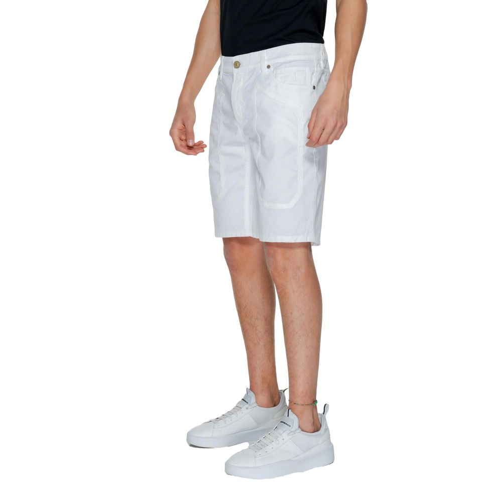 Jeckerson White Cotton Short W34