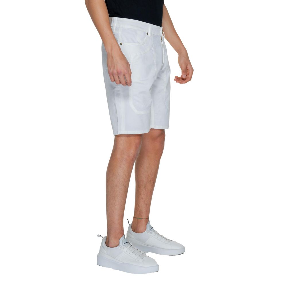 Jeckerson White Cotton Short W34