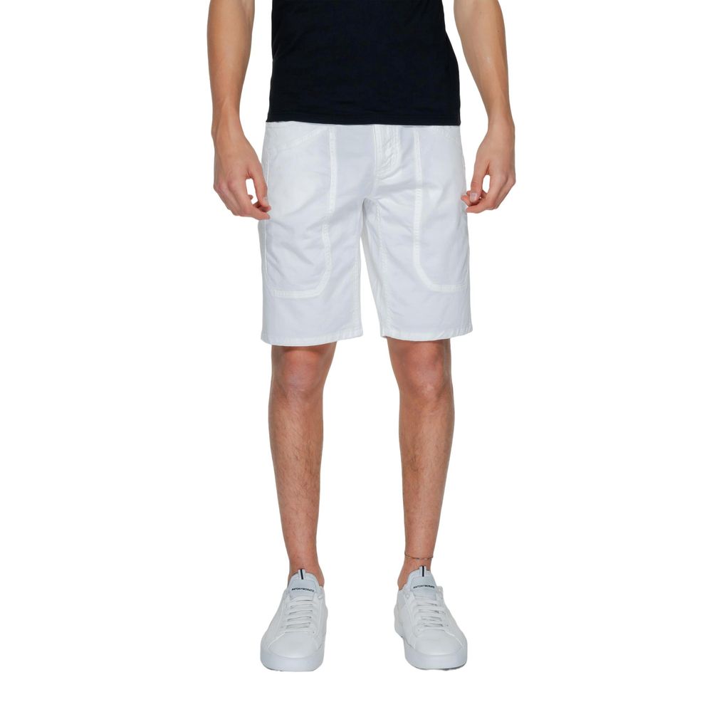 Jeckerson White Cotton Short W34