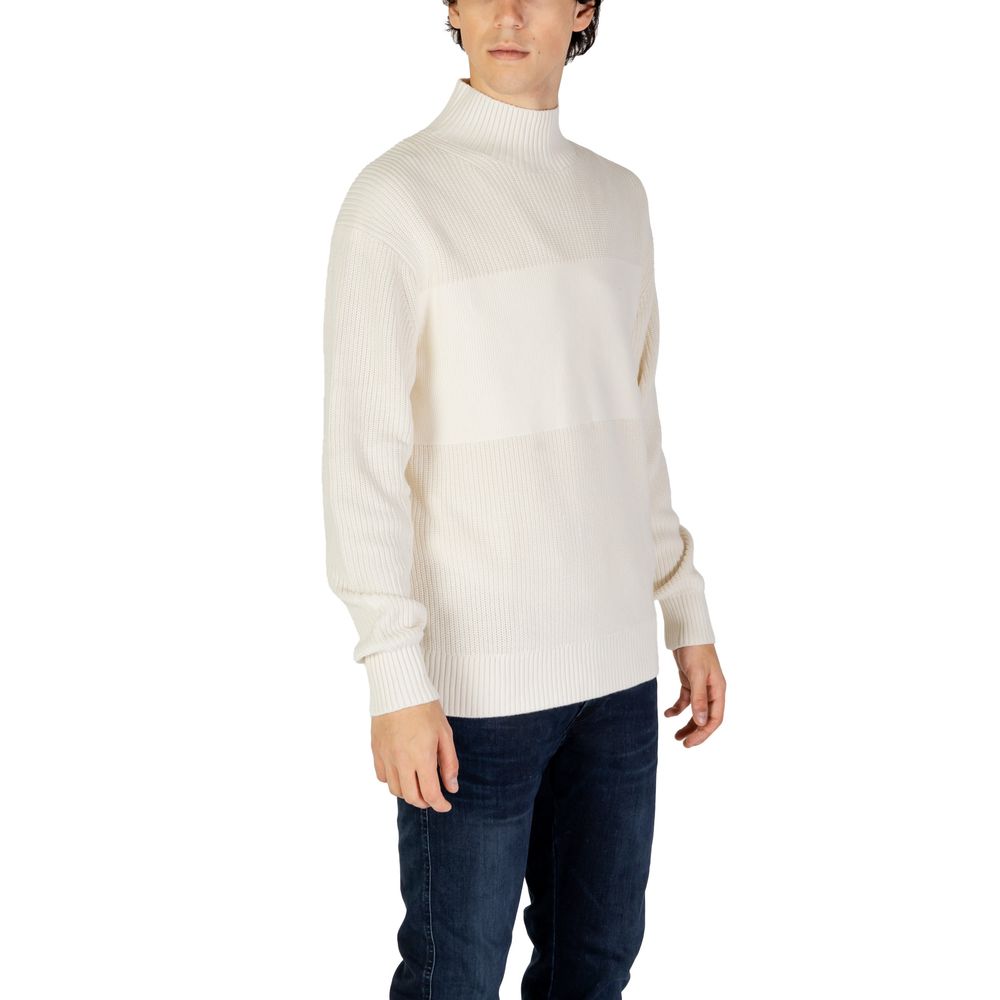 Calvin Klein Jeans Cream Cotton Sweater