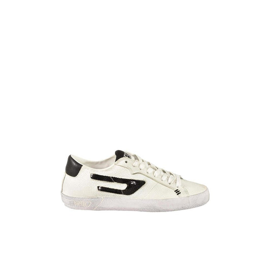 Diesel White Leather Sneaker EU36 | US6