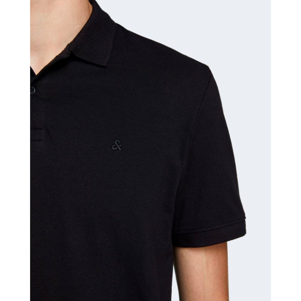 Jack Jones Black Cotton Polo Shirt IT42 | XS