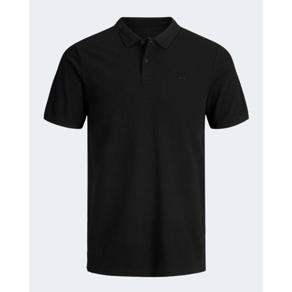 Jack Jones Black Cotton Polo Shirt IT42 | XS