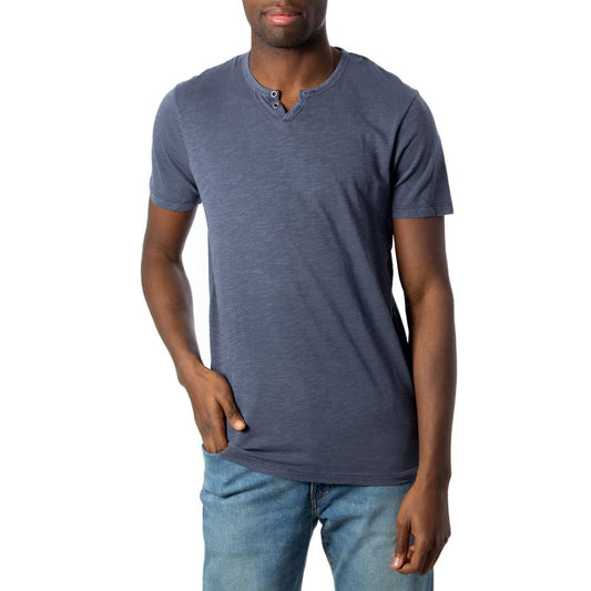 Jack Jones Light Blue Flamed Cotton T-Shirt IT44 | S