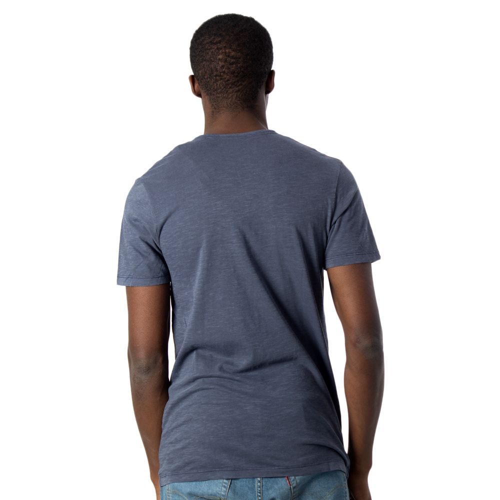 Jack Jones Light Blue Flamed Cotton T-Shirt IT44 | S