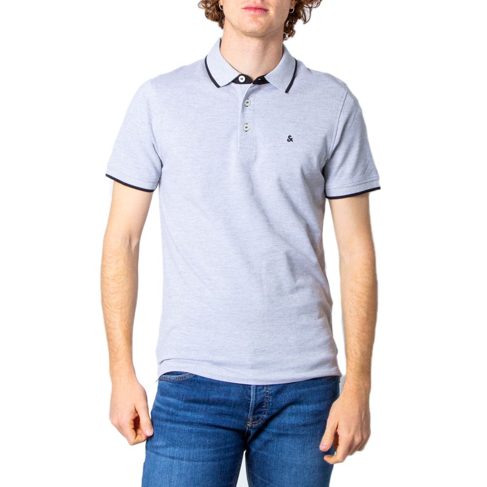 Jack Jones Gray Cotton Polo Shirt IT42 | XS