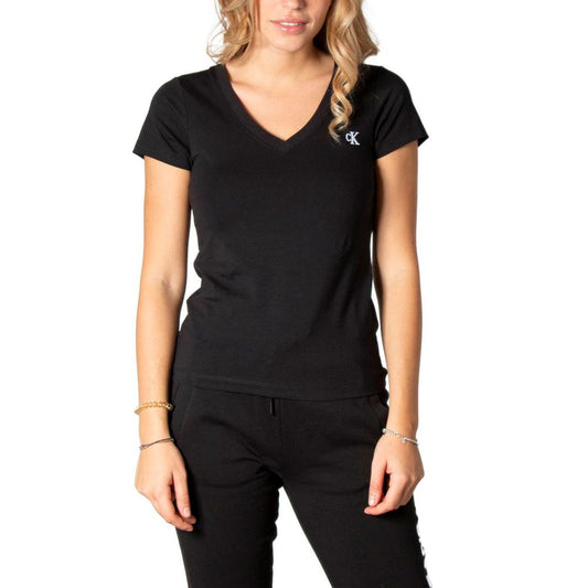 Calvin Klein Jeans Black Cotton Tops & T-Shirt IT36 | XXS