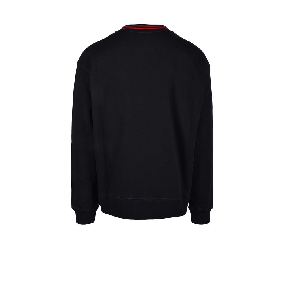 Diesel Black Cotton Sweater IT54 | XXL