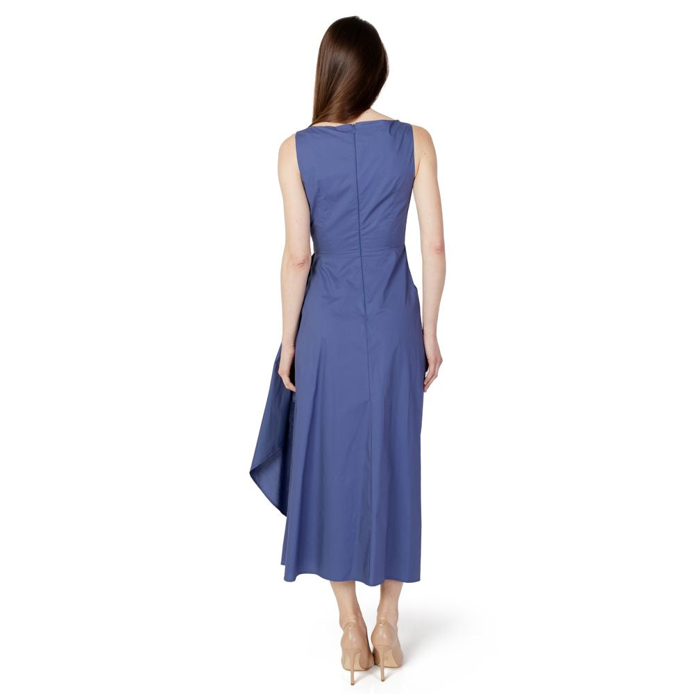 Sandro Ferrone Blue Cotton Dress IT40 | XS