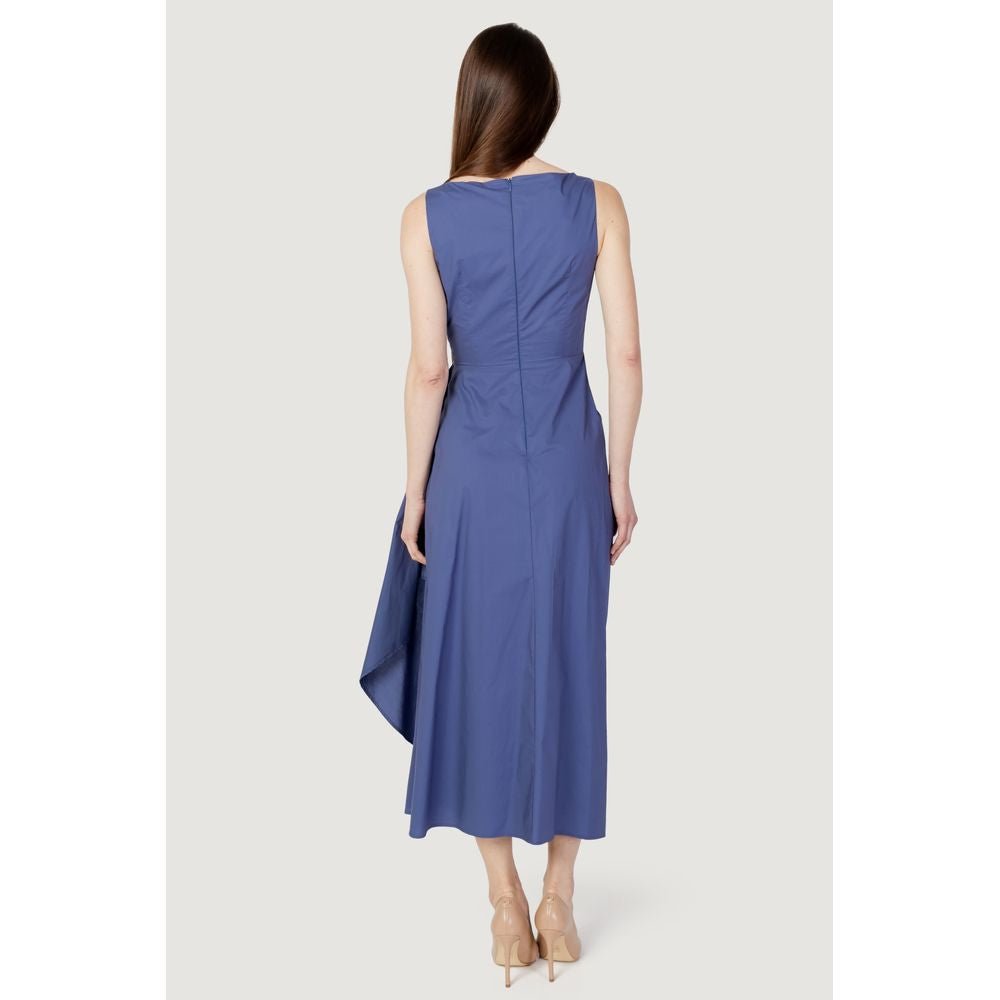 Sandro Ferrone Blue Cotton Dress IT40 | XS