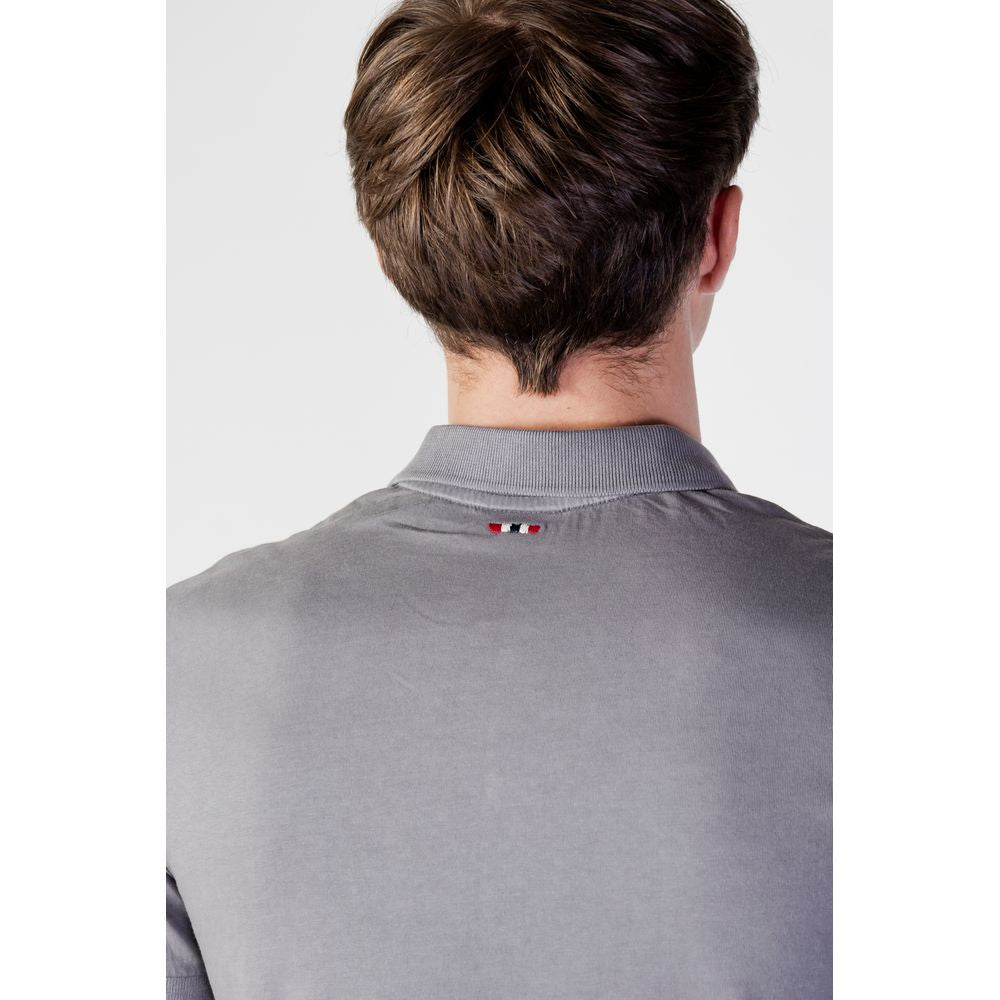 Napapijri Gray Cotton Polo Shirt IT44 | S