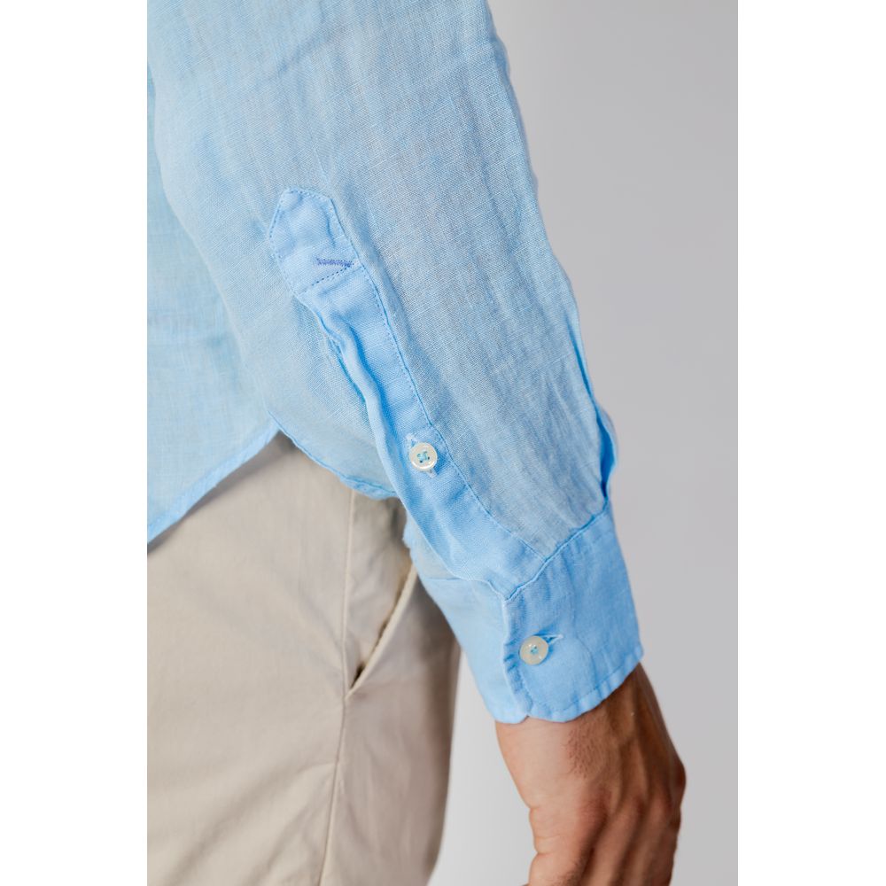 U.S. POLO ASSN. Blue Linen Shirt IT46 | M