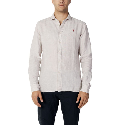 U.S. POLO ASSN. Gray Linen Shirt