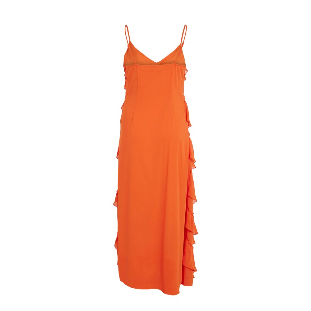 Vila Clothes Orange Polyester Dress IT40 | S