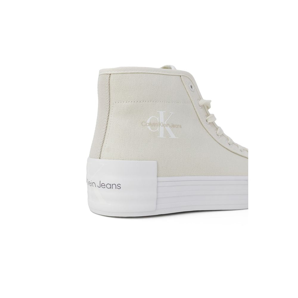 Calvin Klein Jeans Beige Recycled Cotton Sneaker EU41 | US11