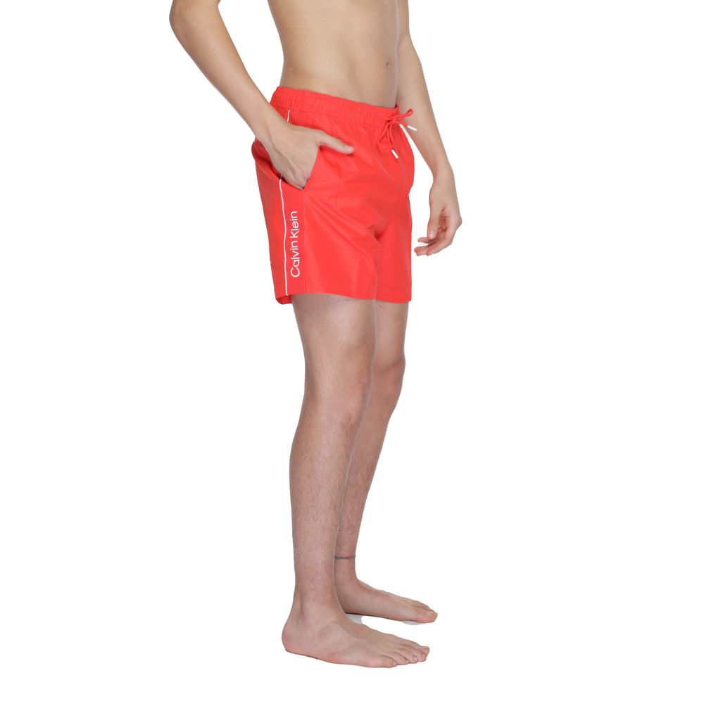 Calvin Klein Red Recycled Polyester Swimwear IT48 | L