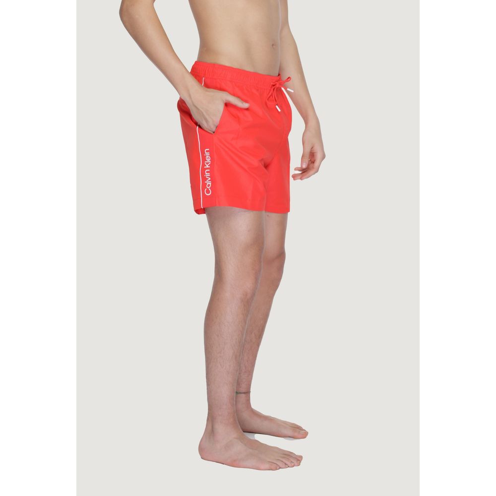 Calvin Klein Red Recycled Polyester Swimwear IT48 | L