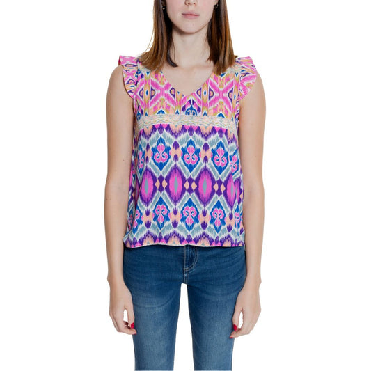 Only Multicolor Recycled Polyester Tops & T-Shirt IT40 | S