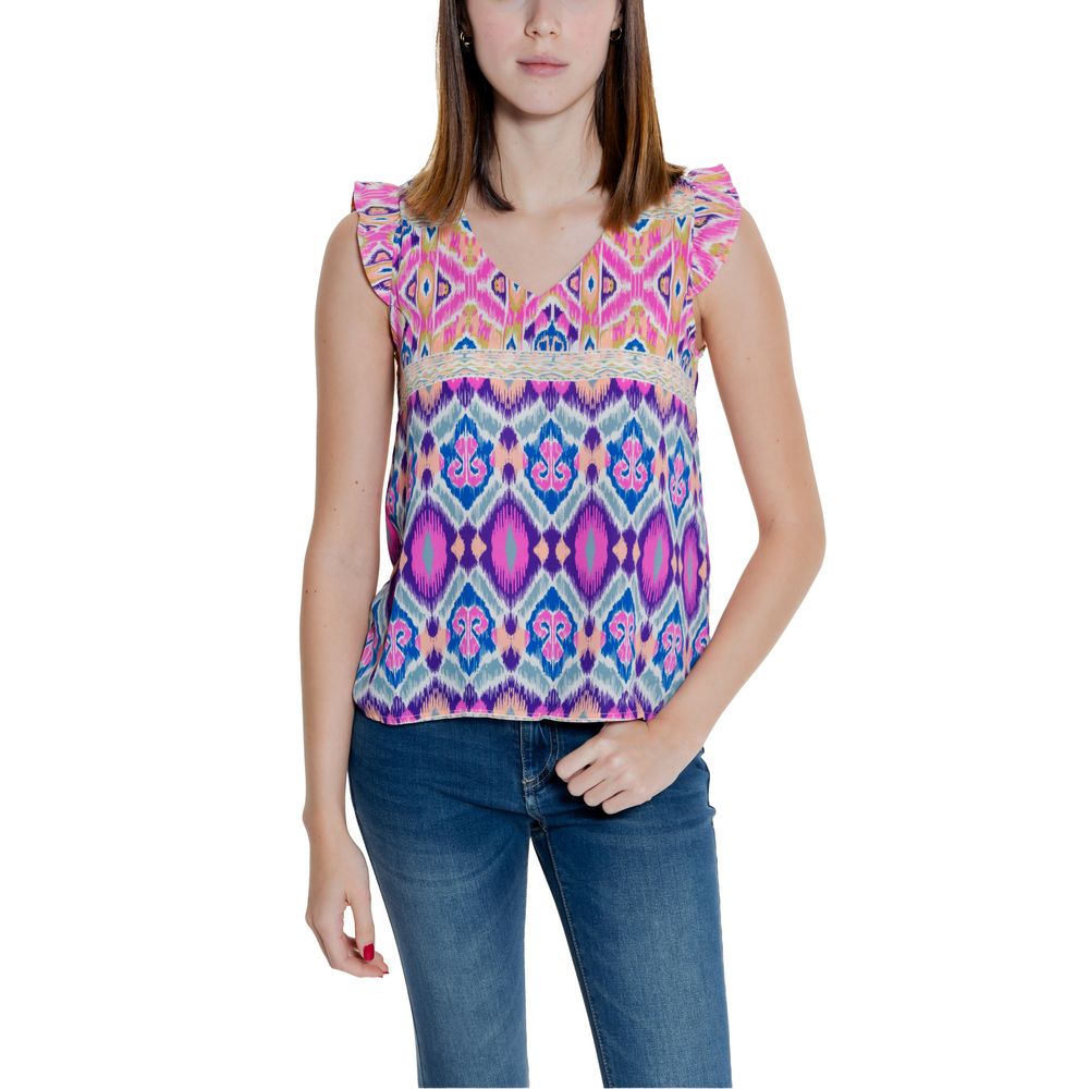 Only Multicolor Recycled Polyester Tops & T-Shirt IT40 | S