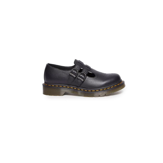 Dr. Martens Black Leather Flat Shoe