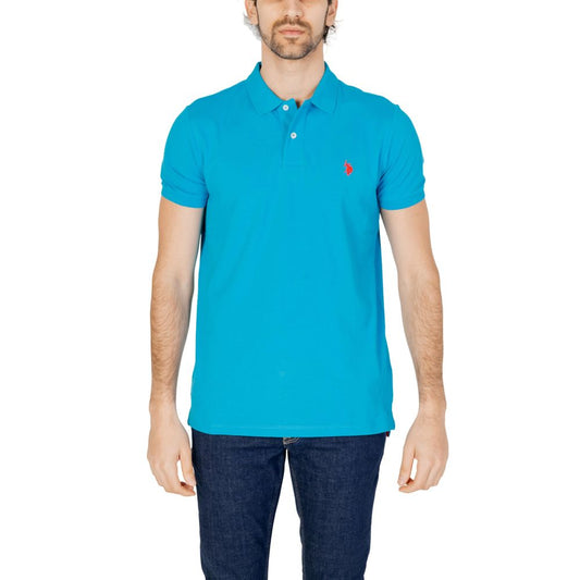 U.S. POLO ASSN. Blue Cotton Polo Shirt IT44 | S