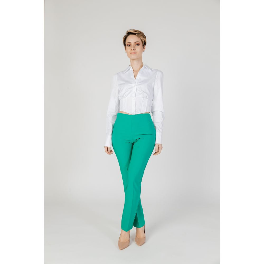 Sandro Ferrone Green Polyester Jeans & Pant IT40 | XS