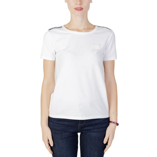 Moschino White Cotton Tops & T-Shirt IT42 | M