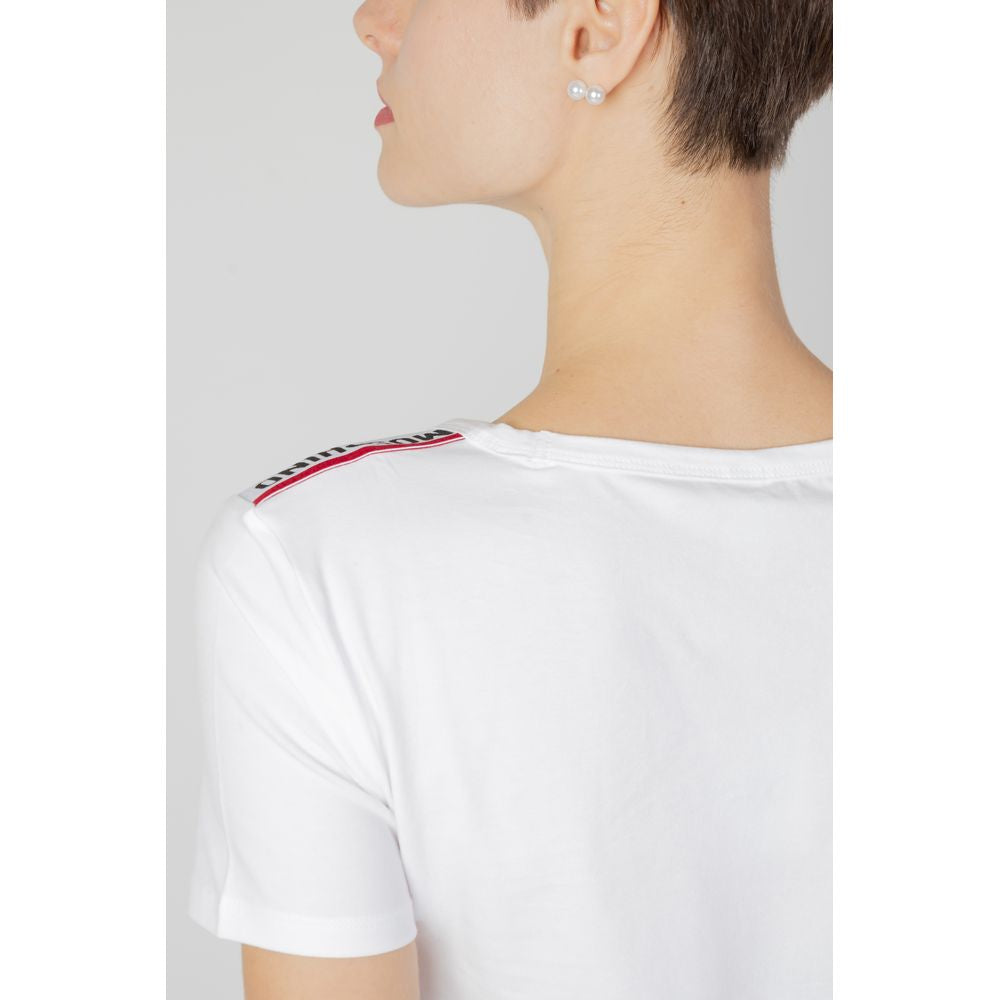 Moschino White Cotton Tops & T-Shirt IT42 | M