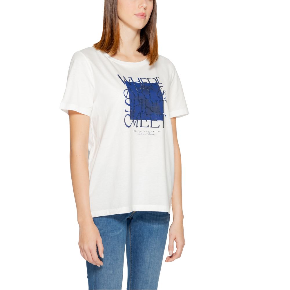 Street One White Cotton Tops & T-Shirt IT36 | XXS