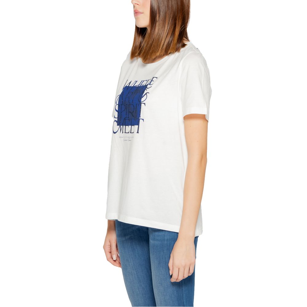 Street One White Cotton Tops & T-Shirt IT36 | XXS