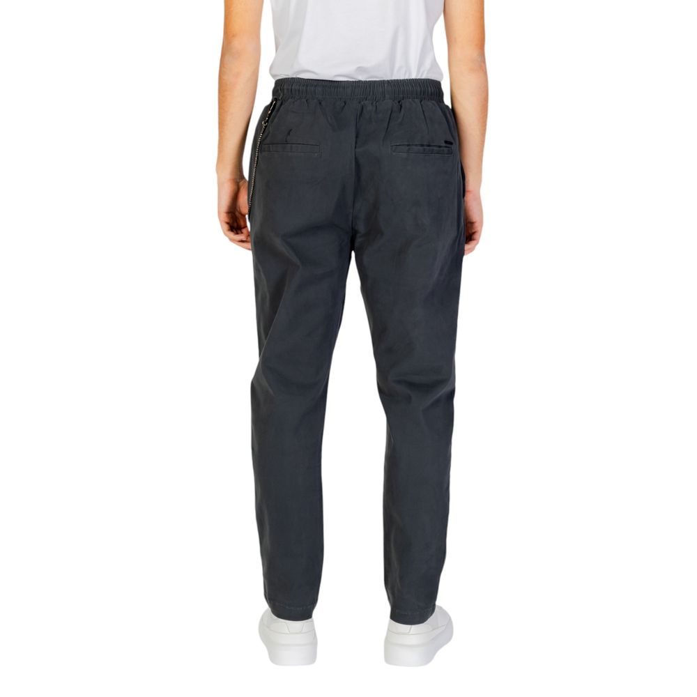 Gianni Lupo Gray Cotton Jeans & Pant