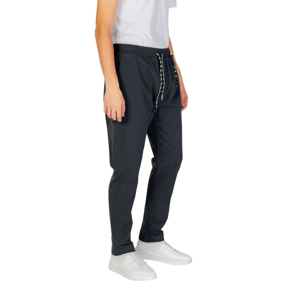 Gianni Lupo Gray Cotton Jeans & Pant