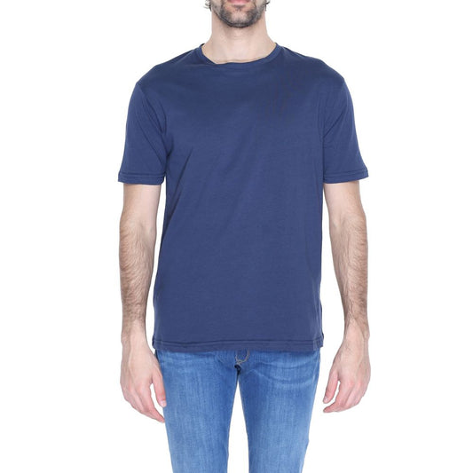 Gianni Lupo Blue Cotton T-Shirt IT44 | S