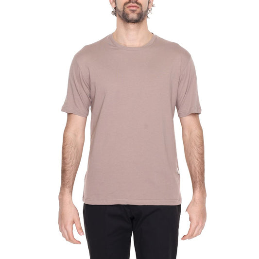 Gianni Lupo Gray Cotton T-Shirt IT44 | S