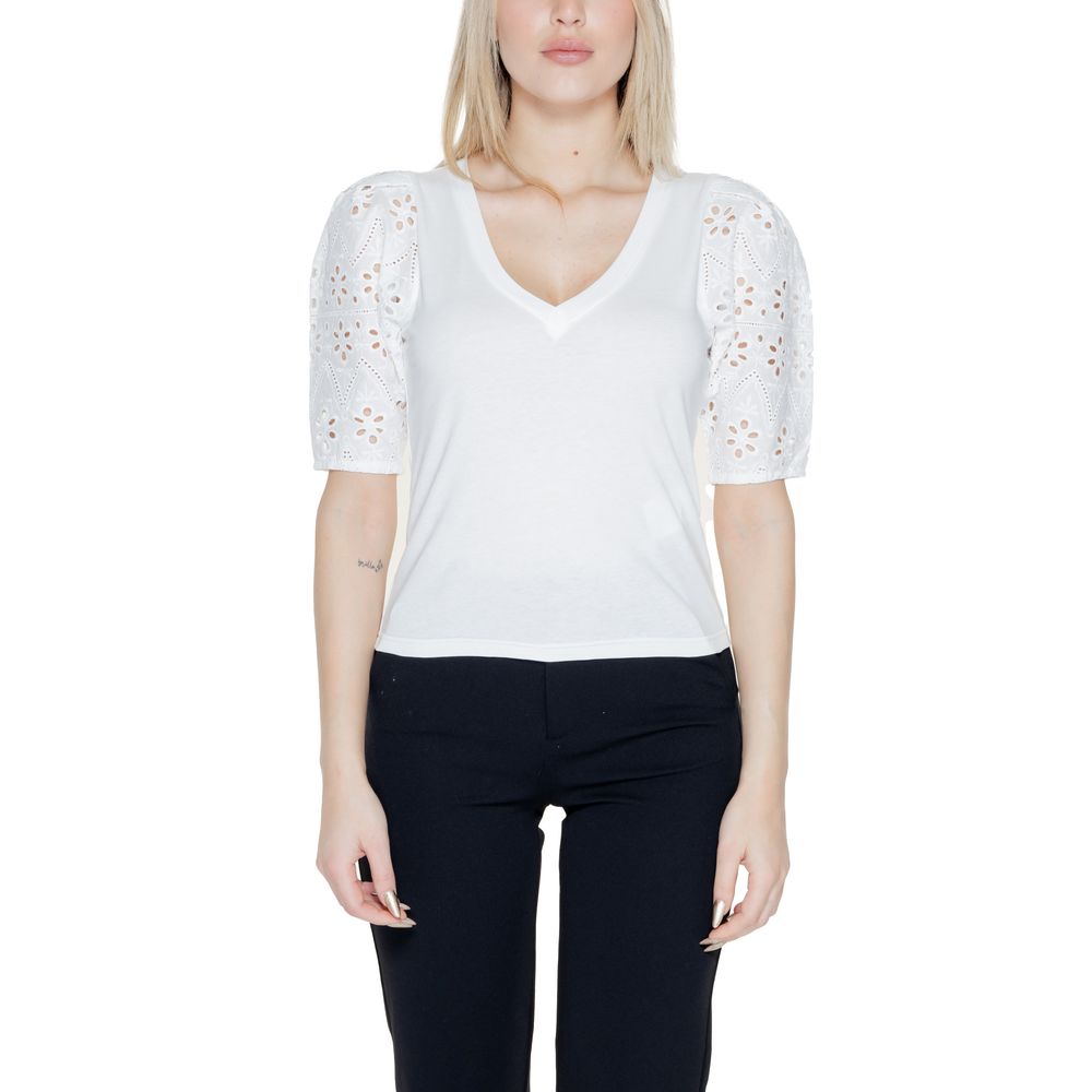 Morgan De Toi White Cotton Tops & T- shirt IT38 | XS