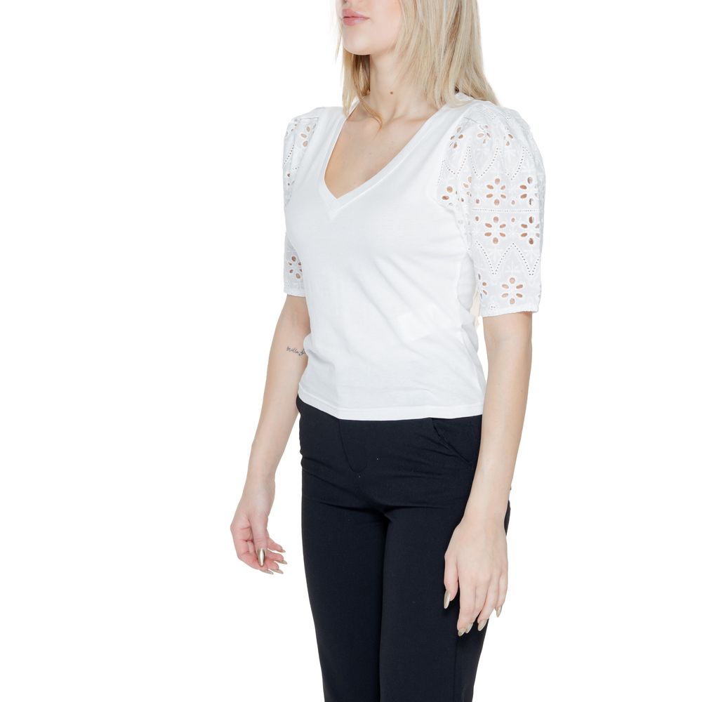 Morgan De Toi White Cotton Tops & T- shirt IT38 | XS