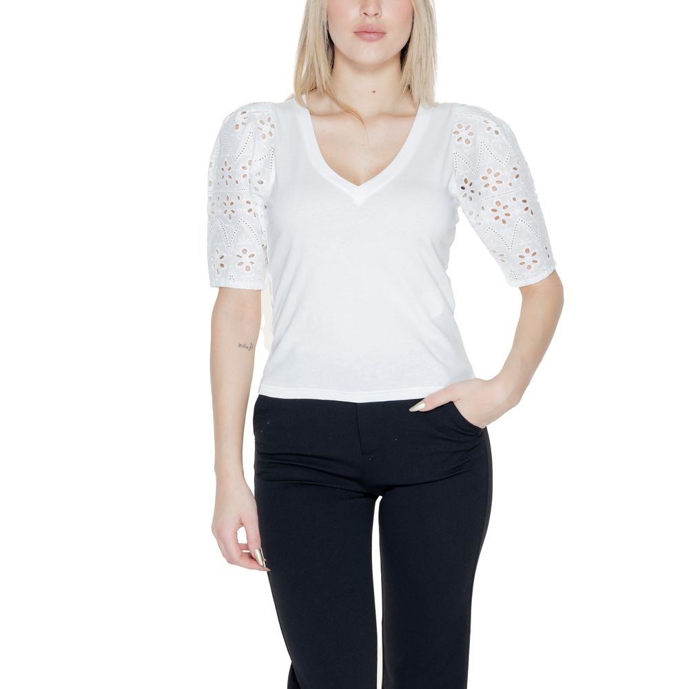 Morgan De Toi White Cotton Tops & T- shirt IT38 | XS