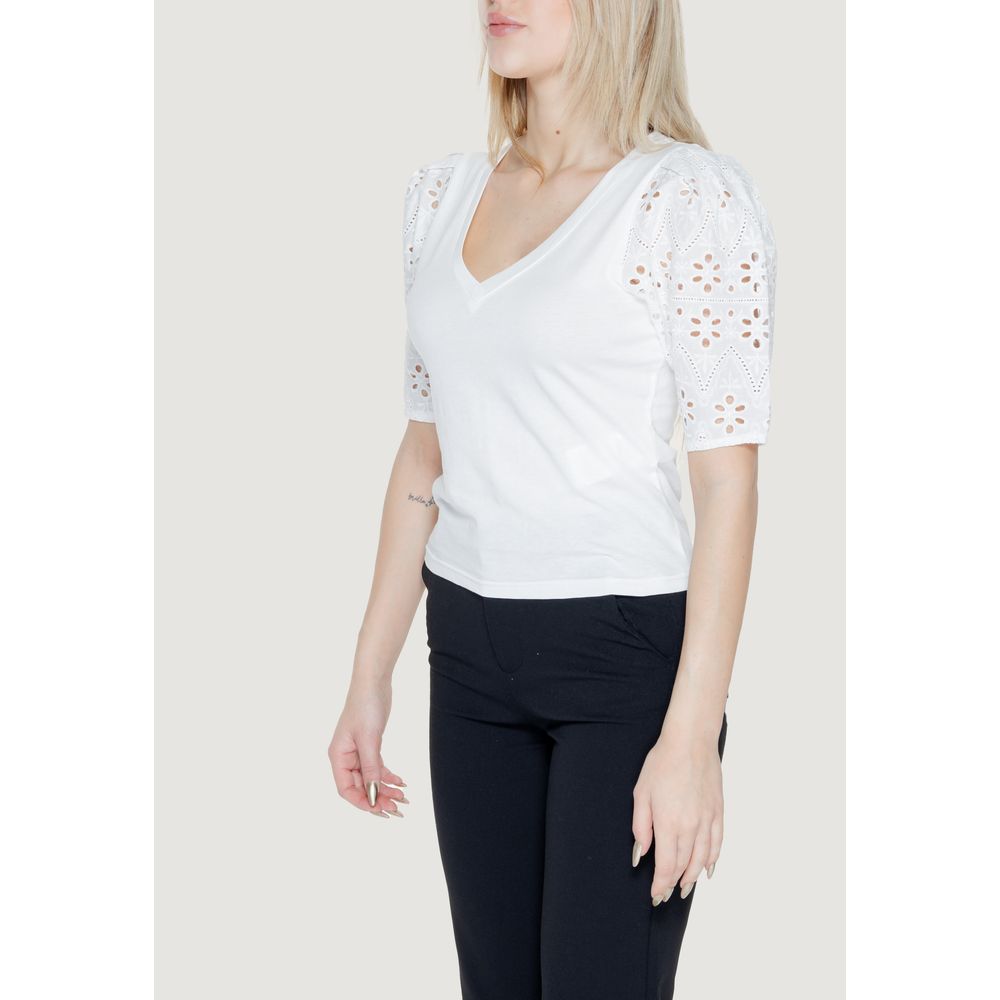 Morgan De Toi White Cotton Tops & T- shirt IT38 | XS