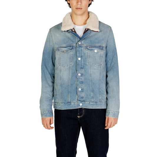 Tommy Hilfiger Jeans Light Blue Cotton Jacket