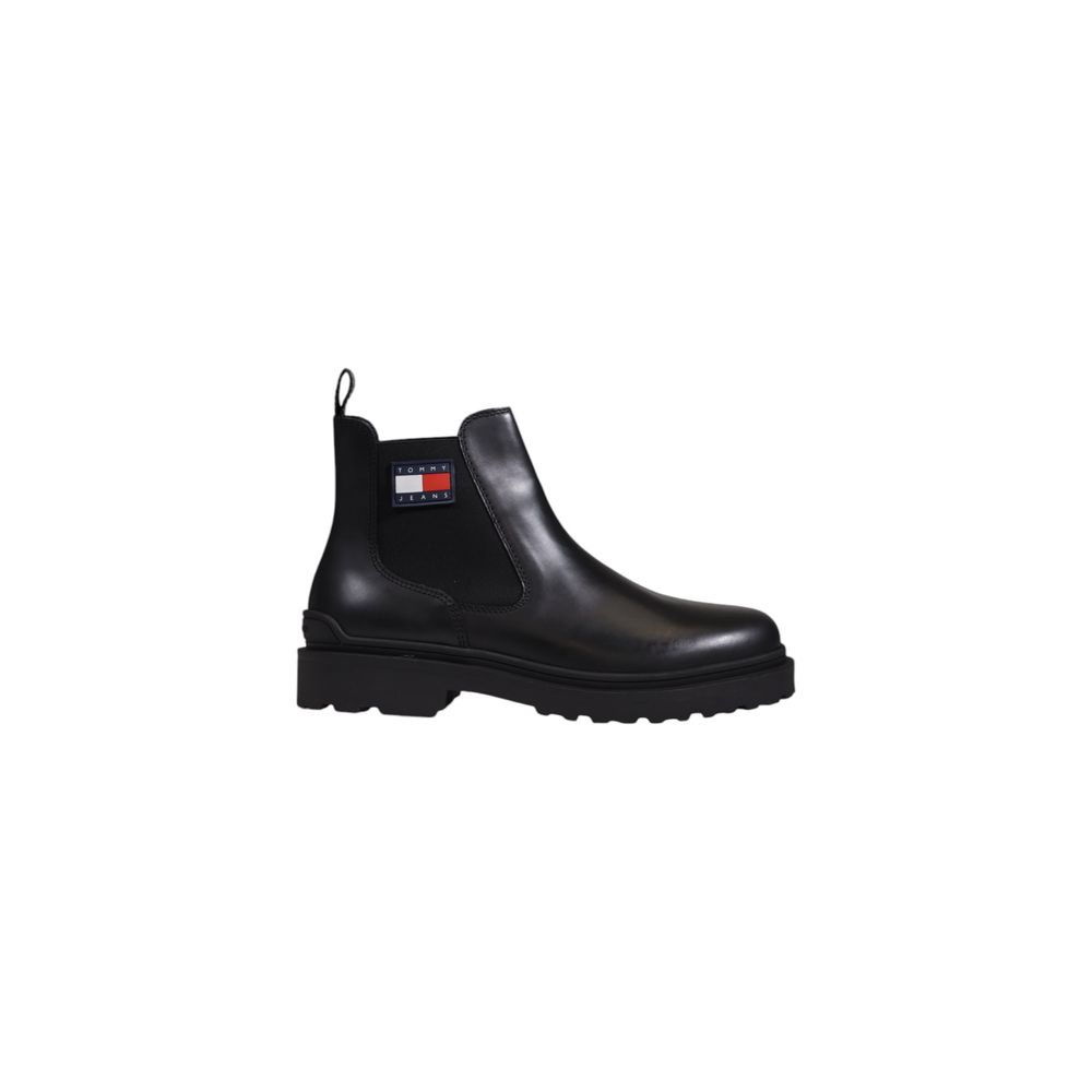 Tommy Hilfiger Jeans Black Leather Boot EU44 / US11