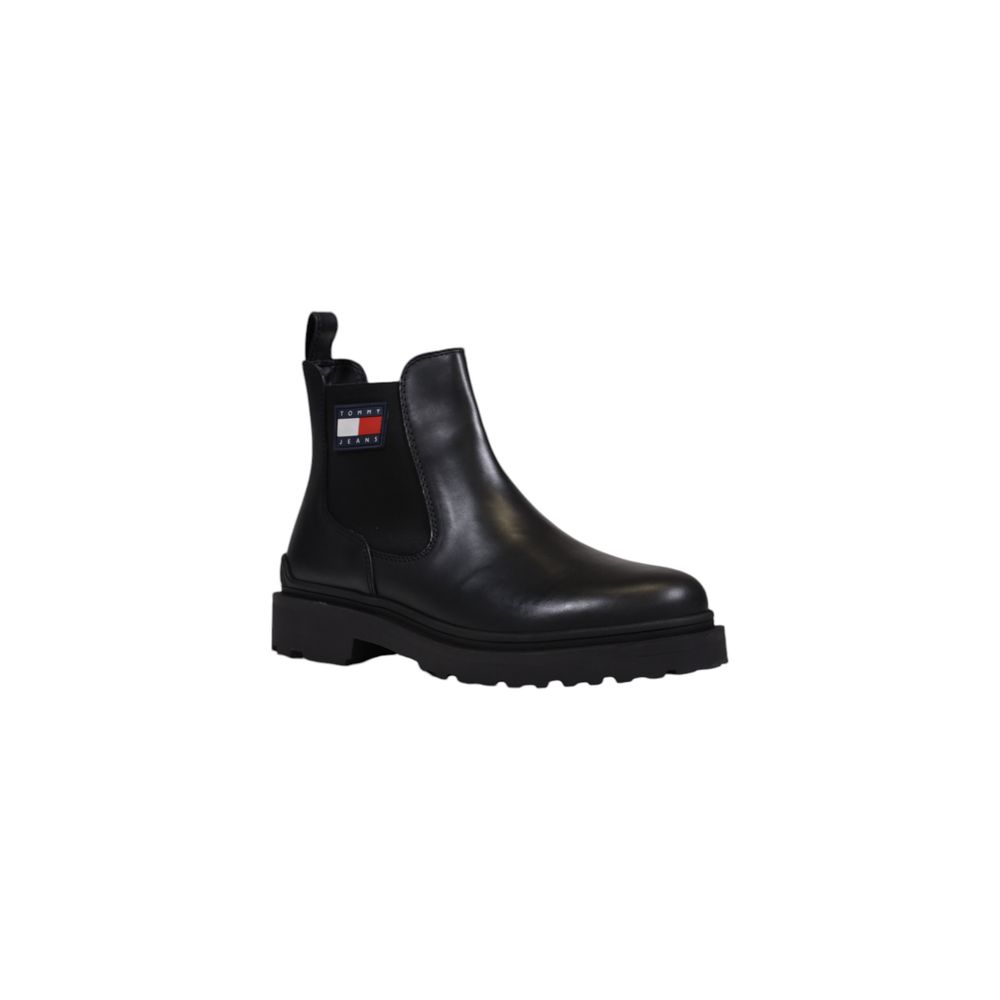 Tommy Hilfiger Jeans Black Leather Boot EU44 / US11