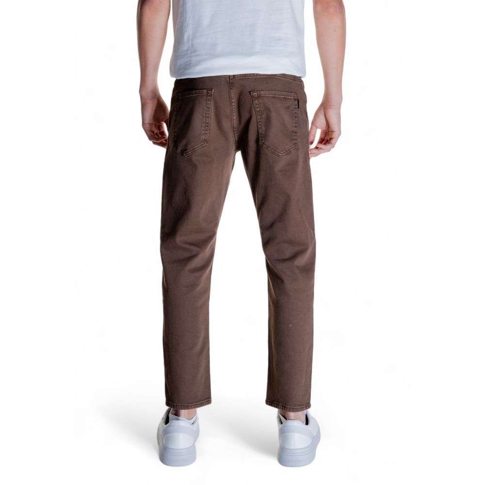 Antony Morato Brown Cotton Jeans & Pant