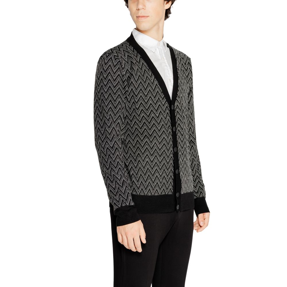 Antony Morato Black Mohair Cardigan