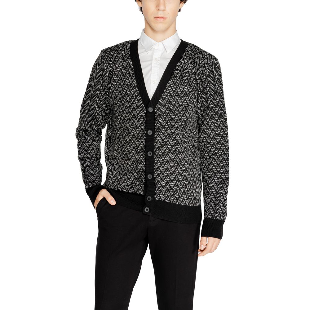 Antony Morato Black Mohair Cardigan