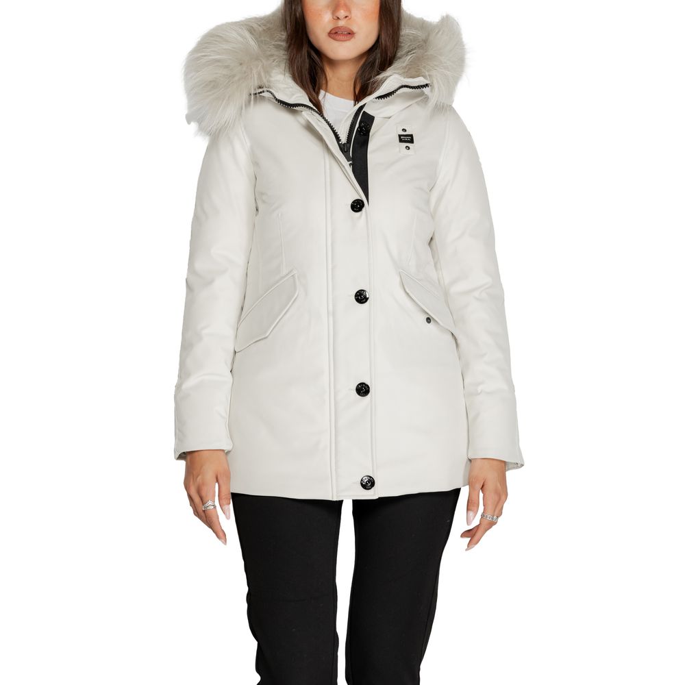 Blauer White Polyester Jackets & Coat