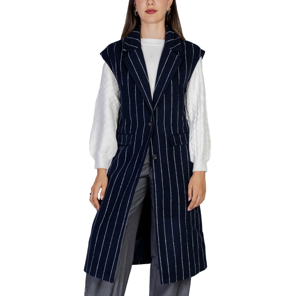 ICHI Blue Polyester Jackets & Coat IT36 | XXS